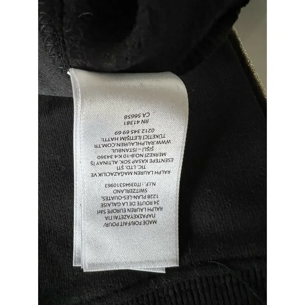 Polo Ralph Lauren Girl's Black Pant M (8-10) NWT